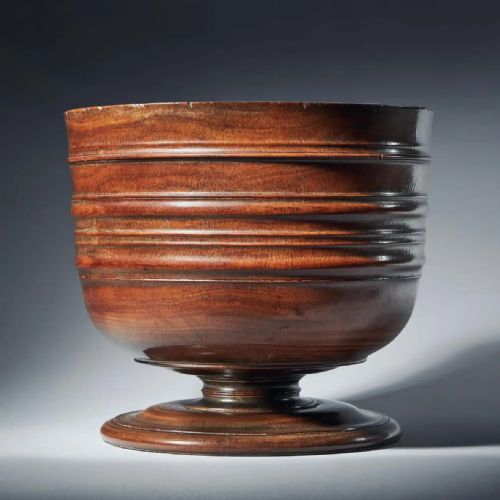 A FINE AND RARE 17TH CENTURY CHARLES II LIGNUM VITAE WASSAIL BOWL MUSEUM GRADE - ADDITIONAL PHOTO 1
