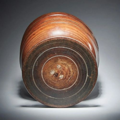 A FINE AND RARE 17TH CENTURY CHARLES II LIGNUM VITAE WASSAIL BOWL MUSEUM GRADE - ADDITIONAL PHOTO 12