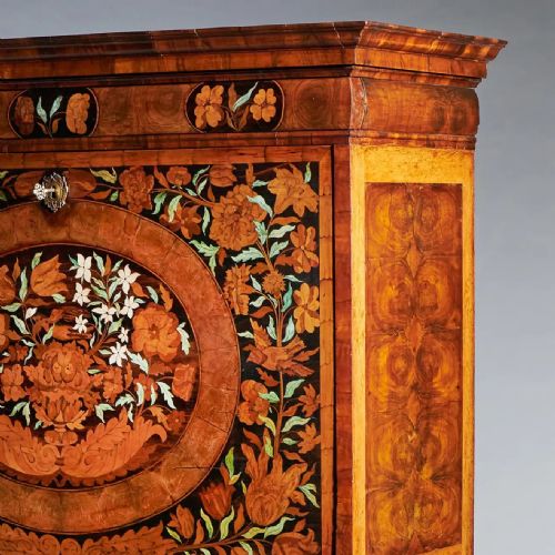 17TH CENTURY WILLIAM AND MARY OLIVE OYSTER MARQUETRY ESCRITOIRE CIRCA 1680 - ADDITIONAL PHOTO 9