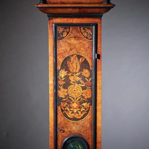 17TH CENTURY 10 INCH WILLIAM AND MARRY MARQUETRY LONGCASE CLOCK SIGNED APPLY - ADDITIONAL PHOTO 10