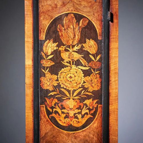 17TH CENTURY 10 INCH WILLIAM AND MARRY MARQUETRY LONGCASE CLOCK SIGNED APPLY - ADDITIONAL PHOTO 11