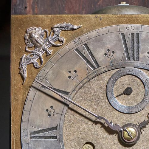 17TH CENTURY 10 INCH WILLIAM AND MARRY MARQUETRY LONGCASE CLOCK SIGNED APPLY - ADDITIONAL PHOTO 14