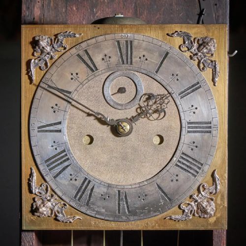 17TH CENTURY 10 INCH WILLIAM AND MARRY MARQUETRY LONGCASE CLOCK SIGNED APPLY - ADDITIONAL PHOTO 15