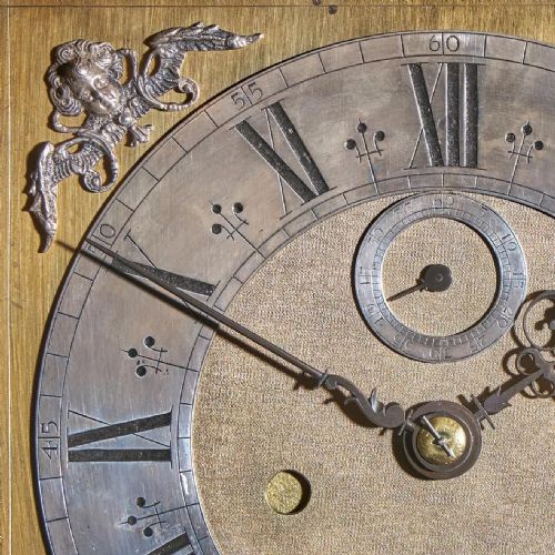 17TH CENTURY 10 INCH WILLIAM AND MARRY MARQUETRY LONGCASE CLOCK SIGNED APPLY - ADDITIONAL PHOTO 16
