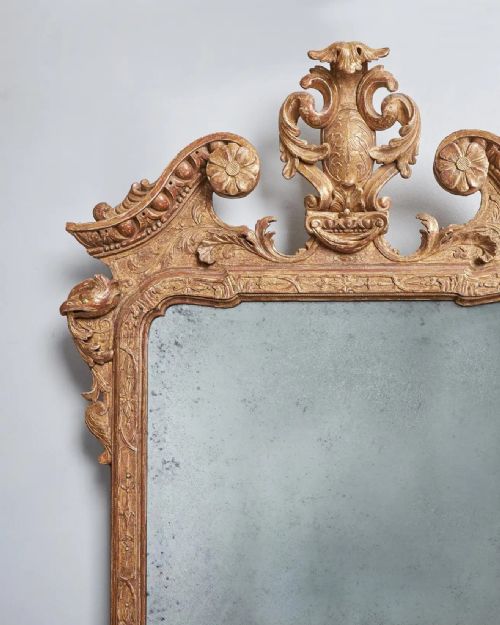 AN IMPORTANT 18TH CENTURY GEORGE I GILT GESSO MIRROR C 1725 - ADDITIONAL PHOTO 1