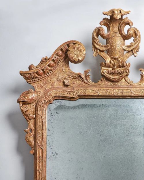 AN IMPORTANT 18TH CENTURY GEORGE I GILT GESSO MIRROR C 1725 - ADDITIONAL PHOTO 2