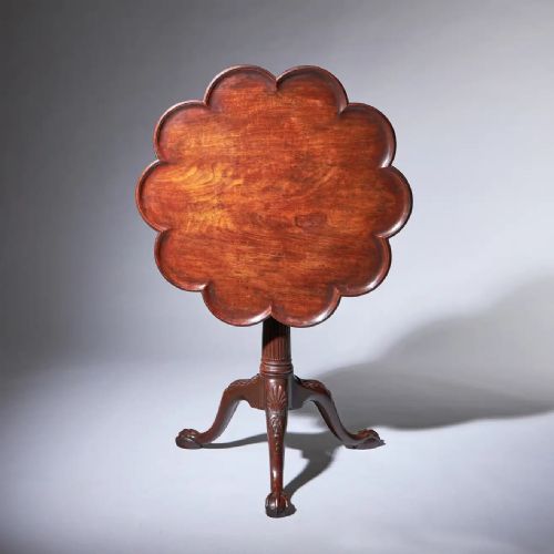 a fine 18th century george ii mahogany piecrust tripod table circa 1750 - CATEGORY: ANTIQUE TABLES - DATED 18TH CENTURY