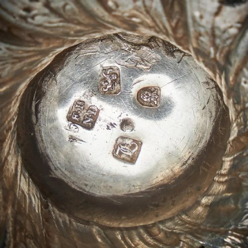 A RARE SILVER MOUNTED GEORGE II SHAGREEN TEA CADDY WITH SILVER ROCCO CANISTORS - ADDITIONAL PHOTO 19