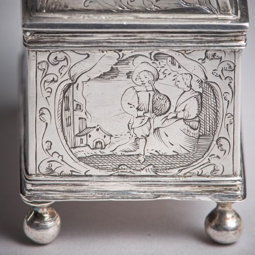 A MUSEUMGRADE MID17TH CENTURY DUTCH SILVER MARRIAGE COFFIN OR KNOTTEKISTJE CIRCA 1660 - ADDITIONAL PHOTO 16