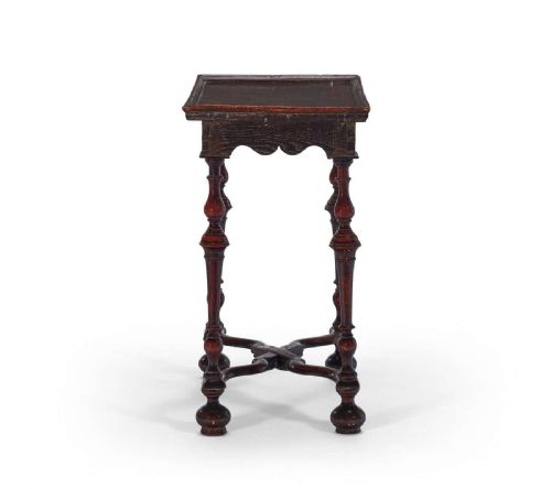 IMPORTANT 17TH CENTURY WILLIAM AND MARY OAK SILVER TABLE PROVENANCE MET MUSEUM - ADDITIONAL PHOTO 4
