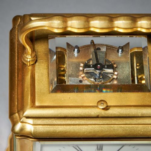 A SUPERB 19TH CENTURY EIGHT DAY GRANDE SONNERIE CARRIAGE CLOCK CIRCA 1870 - ADDITIONAL PHOTO 2
