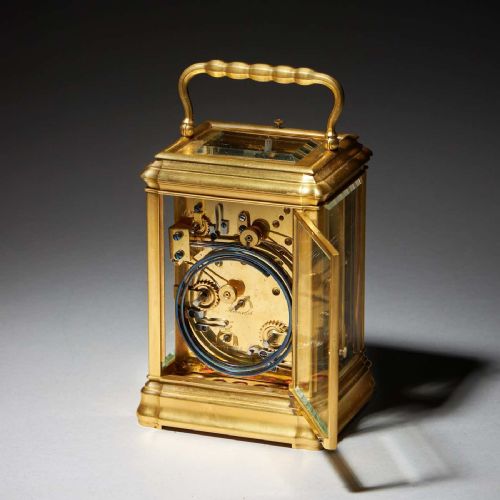 A SUPERB 19TH CENTURY EIGHT DAY GRANDE SONNERIE CARRIAGE CLOCK CIRCA 1870 - ADDITIONAL PHOTO 3