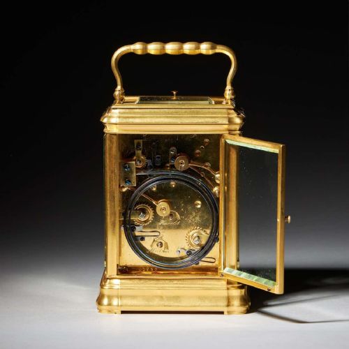 A SUPERB 19TH CENTURY EIGHT DAY GRANDE SONNERIE CARRIAGE CLOCK CIRCA 1870 - ADDITIONAL PHOTO 5