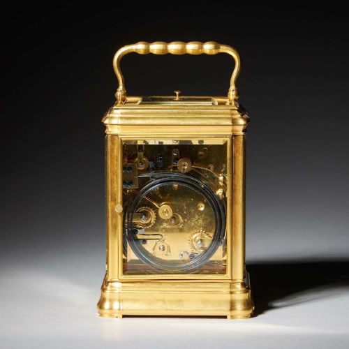 A SUPERB 19TH CENTURY EIGHT DAY GRANDE SONNERIE CARRIAGE CLOCK CIRCA 1870 - ADDITIONAL PHOTO 7