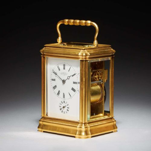 A SUPERB 19TH CENTURY EIGHT DAY GRANDE SONNERIE CARRIAGE CLOCK CIRCA 1870 - ADDITIONAL PHOTO 8