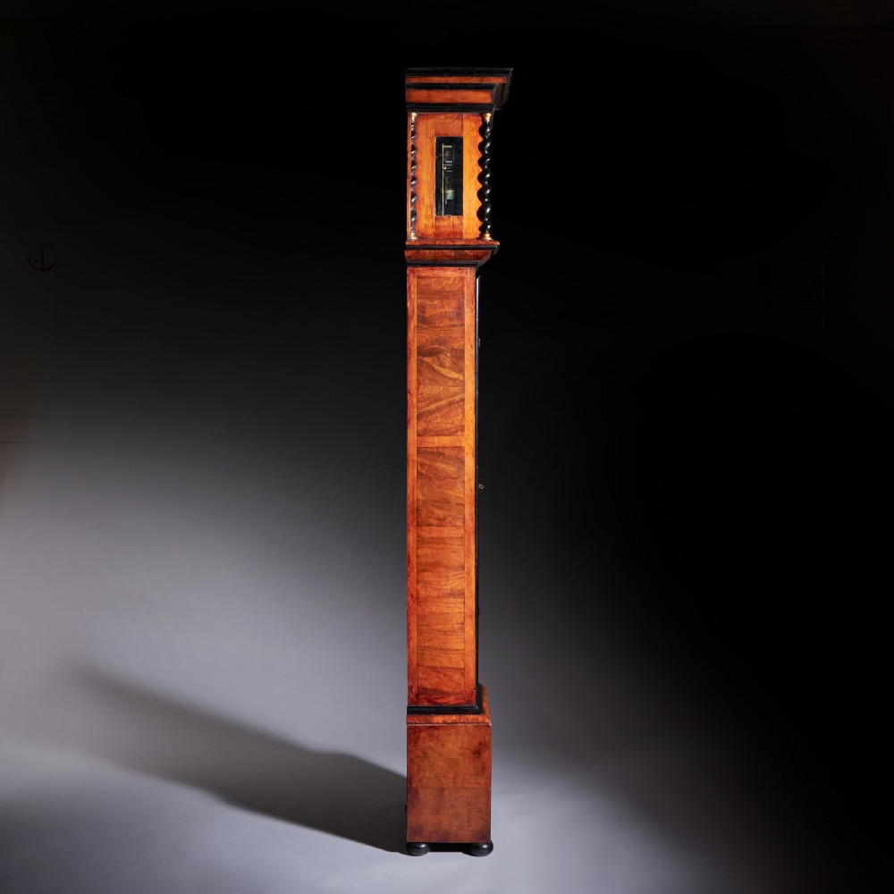 An Exceptional William and Mary 10 Inch Marquetry Longcase Clock by James Clowes, c. 1680 View II