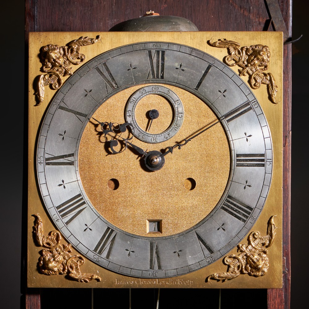 An Exceptional William and Mary 10 Inch Marquetry Longcase Clock by James Clowes, c. 1680 View VI