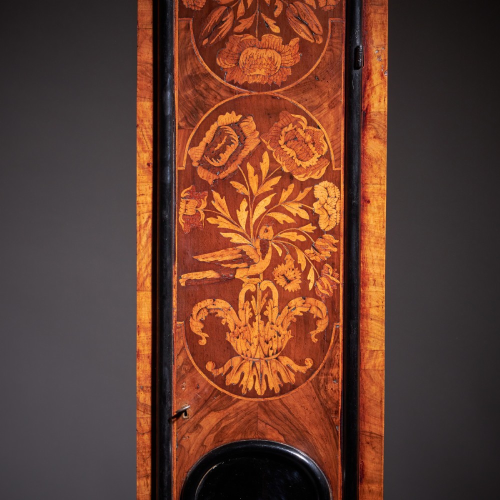 An Exceptional William and Mary 10 Inch Marquetry Longcase Clock by James Clowes, c. 1680 View XII