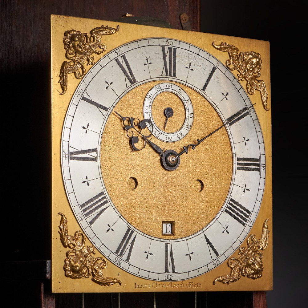 An Exceptional William and Mary 10 Inch Marquetry Longcase Clock by James Clowes, c. 1680 View XIV