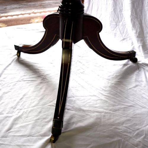 FINE REGENCY ROSEWOOD AND IVORY INLAID CIRCULAR TILTTOP CENTRE TABLE - ADDITIONAL PHOTO 2