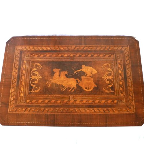 FINE 19THCENTURY ITALIAN NEOCLASSICAL MARQUETRY WALNUT CENTRE TABLE - ADDITIONAL PHOTO 5
