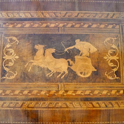 FINE 19THCENTURY ITALIAN NEOCLASSICAL MARQUETRY WALNUT CENTRE TABLE - ADDITIONAL PHOTO 9