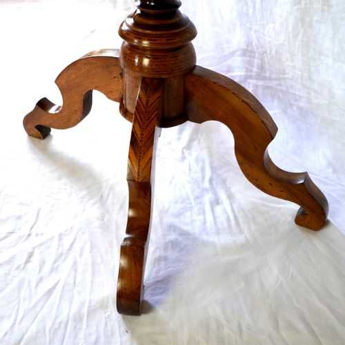 FINE 19THCENTURY ITALIAN NEOCLASSICAL MARQUETRY WALNUT CENTRE TABLE - ADDITIONAL PHOTO 11