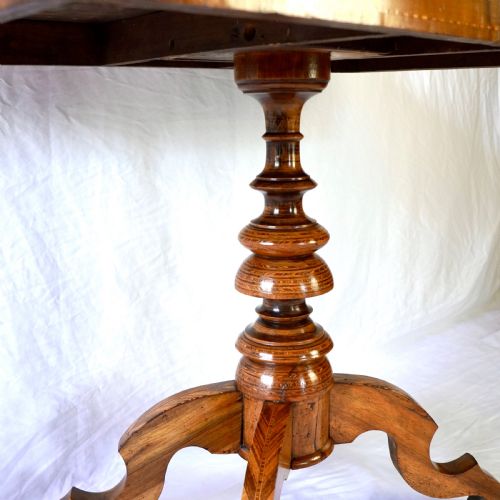 FINE 19THCENTURY ITALIAN NEOCLASSICAL MARQUETRY WALNUT CENTRE TABLE - ADDITIONAL PHOTO 14