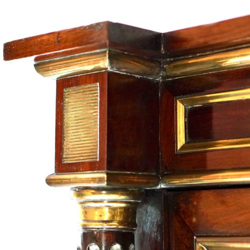 FRENCH DIRECTOIRE STYLE MAHOGANY GLAZED DISPLAY VITRINE CABINET - ADDITIONAL PHOTO 5