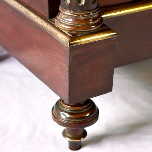 FRENCH DIRECTOIRE STYLE MAHOGANY GLAZED DISPLAY VITRINE CABINET - ADDITIONAL PHOTO 8