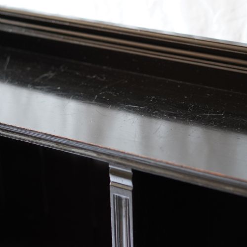 VICTORIAN EBONISED OPEN BOOKCASE BY STORY TRIGGS LONDON - ADDITIONAL PHOTO 5