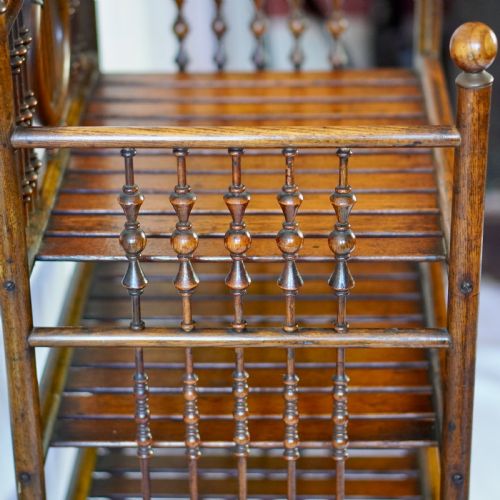 VICTORIAN ASH WHATNOT OR TAGRE - ADDITIONAL PHOTO 6