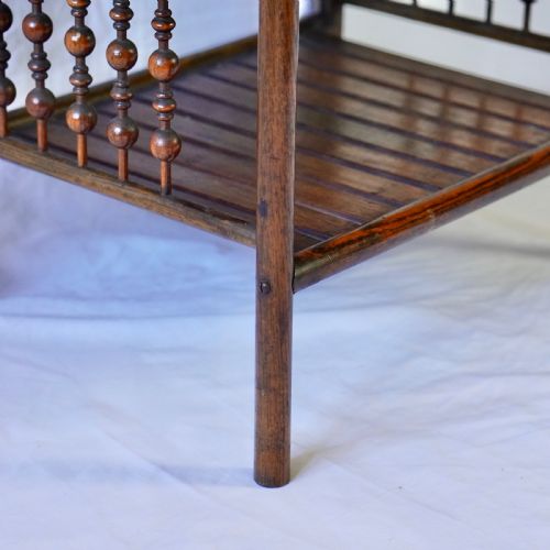 VICTORIAN ASH WHATNOT OR TAGRE - ADDITIONAL PHOTO 15