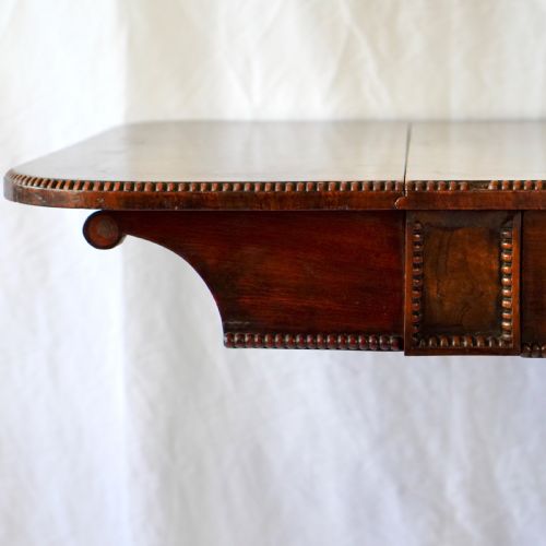FINE REGENCY MAHOGANY SOFA TABLE IN THE MANNER OF WILLIAM TROTTER - ADDITIONAL PHOTO 9
