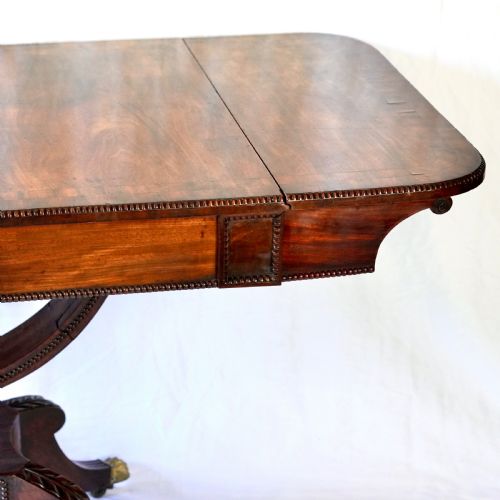 FINE REGENCY MAHOGANY SOFA TABLE IN THE MANNER OF WILLIAM TROTTER - ADDITIONAL PHOTO 20