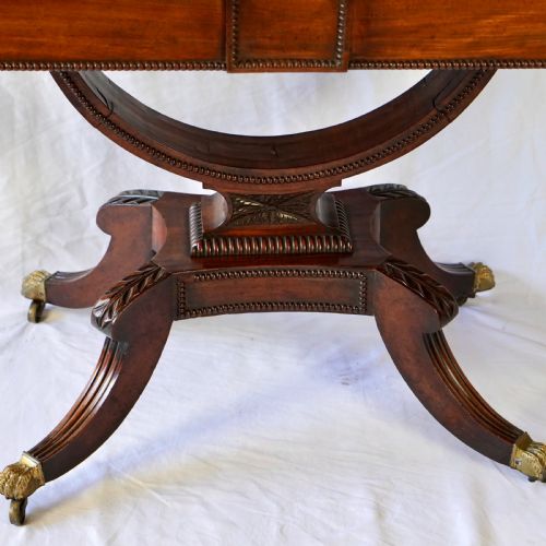 FINE REGENCY MAHOGANY SOFA TABLE IN THE MANNER OF WILLIAM TROTTER - ADDITIONAL PHOTO 21