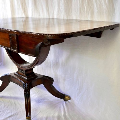 FINE REGENCY MAHOGANY SOFA TABLE IN THE MANNER OF WILLIAM TROTTER - ADDITIONAL PHOTO 27