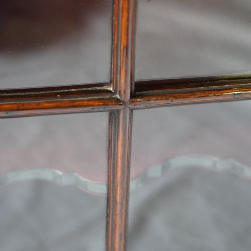 LATE 18TH EARLY 19TH CENTURY DUTCH FLORAL MARQUETRY GLAZED DISPLAY CABINET - ADDITIONAL PHOTO 14