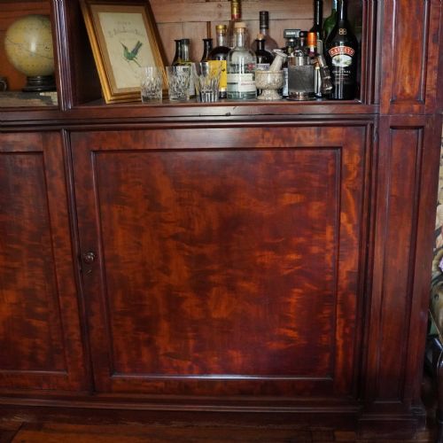 VICTORIAN GOTHIC REVIVAL MAHOGANY LIBRARY BOOKCASE - ADDITIONAL PHOTO 4