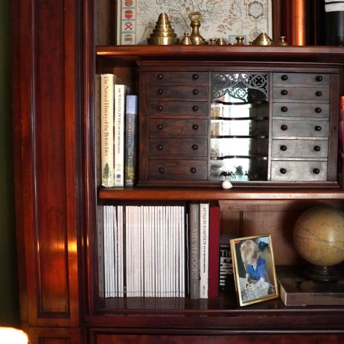 VICTORIAN GOTHIC REVIVAL MAHOGANY LIBRARY BOOKCASE - ADDITIONAL PHOTO 7