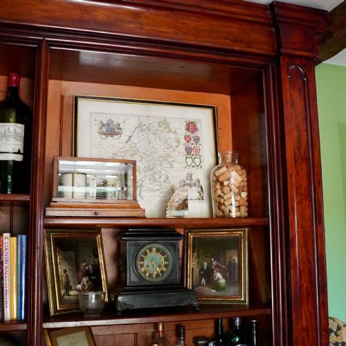 VICTORIAN GOTHIC REVIVAL MAHOGANY LIBRARY BOOKCASE - ADDITIONAL PHOTO 8