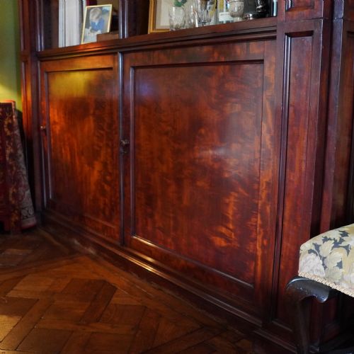 VICTORIAN GOTHIC REVIVAL MAHOGANY LIBRARY BOOKCASE - ADDITIONAL PHOTO 12