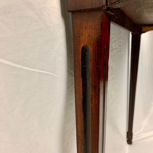 DUTCH WALNUT MARQUETRY SERPENTINE SIDE TABLE C1750 ANTIQUE 18TH CENTURY - ADDITIONAL PHOTO 6