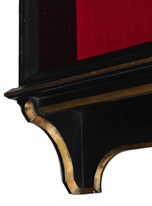 VICTORIAN GOTHIC REVIVAL EBONISED WALL BOOKCASE ATTRIBUTED TO GEORGE EDMUND STREET - ADDITIONAL PHOTO 3