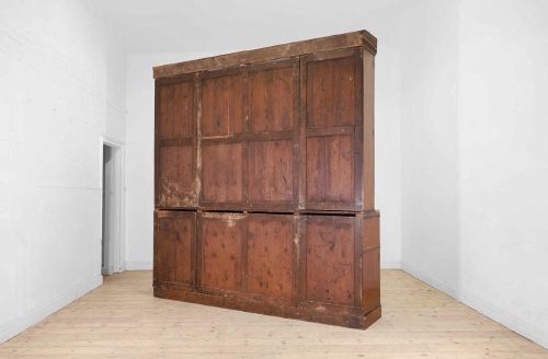 LARGE GEORGE IV MAHOGANY BREAKFRONT LIBRARY BOOKCASE IN THE MANNER OF GILLOWS C1820 - ADDITIONAL PHOTO 2