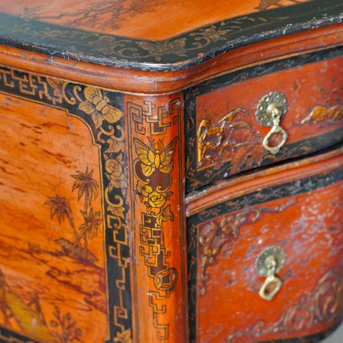 LATE 19TH CENTURY CHINOISERIE LACQUERED KIDNEYSHAPED DRESSING TABLE - ADDITIONAL PHOTO 10