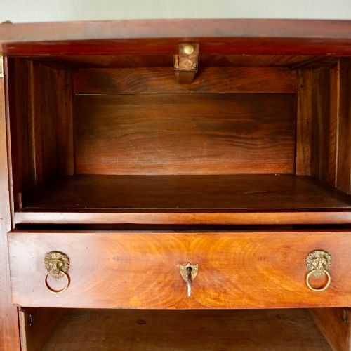 19TH CENTURY FRENCH EMPIRE WALNUT SECRETARY SECRTAIRE CABINET - ADDITIONAL PHOTO 3