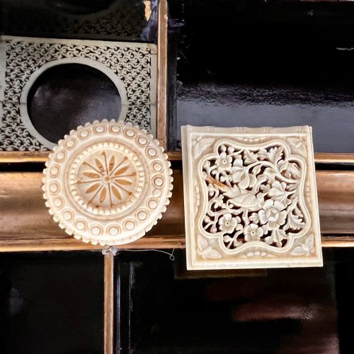 REGENCY CHINESE EXPORT BLACK GILT LACQUER WORK TABLE SEWING TABLE - ADDITIONAL PHOTO 6