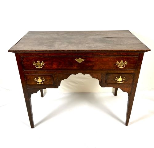18TH CENTURY GEORGIAN OAK LOWBOY SIDE TABLE - ADDITIONAL PHOTO 1