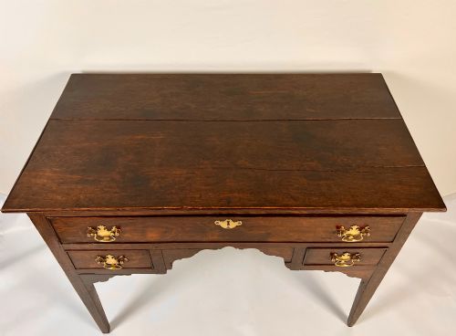 18TH CENTURY GEORGIAN OAK LOWBOY SIDE TABLE - ADDITIONAL PHOTO 2